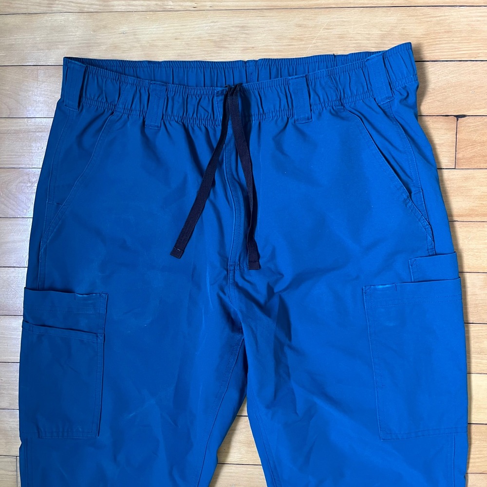 Carhartt Liberty Mens Blue Cargo Scrub Pants C56113 Size Large Regular - Picture 2 of 8